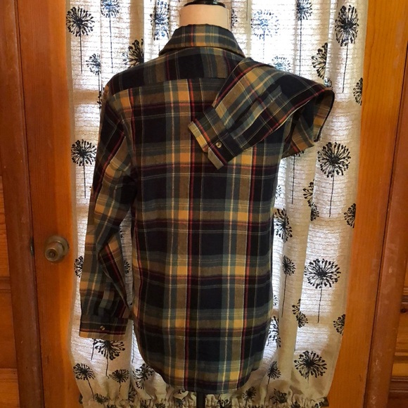 Steel Town Navy Striped Button Down - Picture 3 of 5